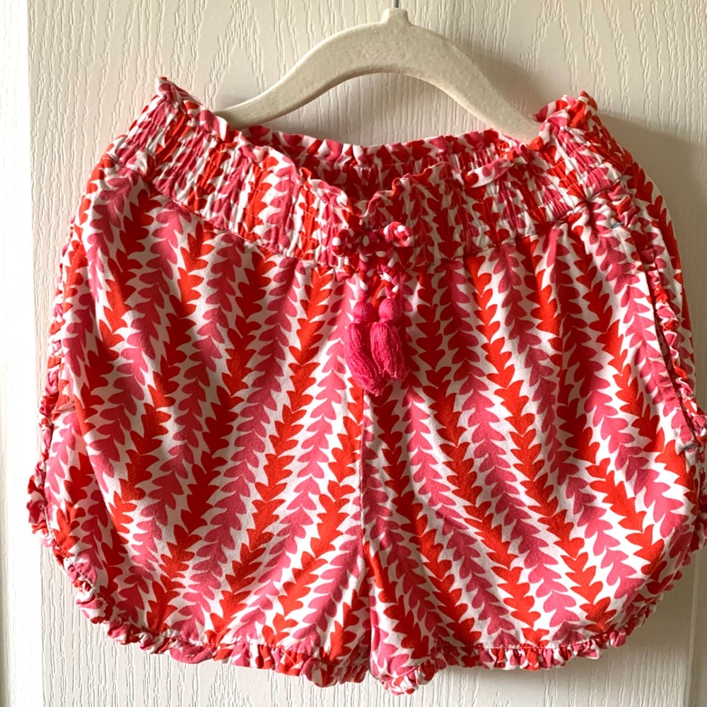 Mini Boden girls shorts with ruffle trim
